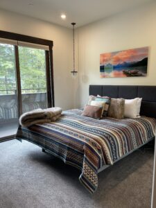 whitefish-mountain-condo rental - master bedroom