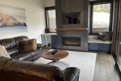 Living Room Inside Glacier Bear Condo Rental