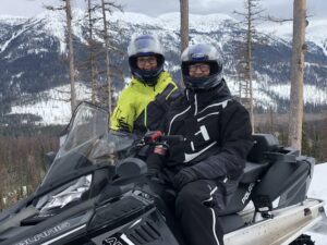 Winter Fun Snowmobiling in Whitefish