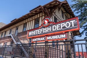 Whitefish Depot near downtown Whitefish Montana
