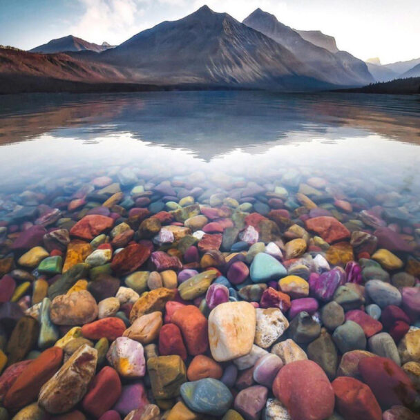 Kayaking on Lake McDonald. Stay at Glacier Bear Condo, a short drive away from Glacier National Park